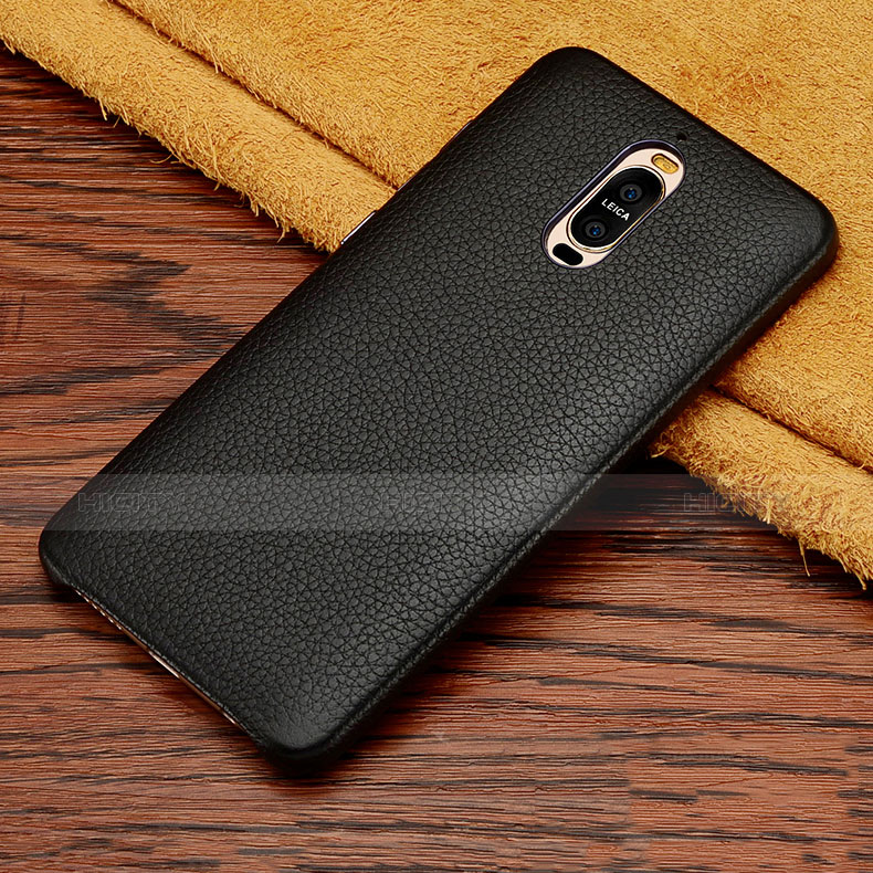 Funda Lujo Cuero Carcasa L01 para Huawei Mate 9 Pro Negro