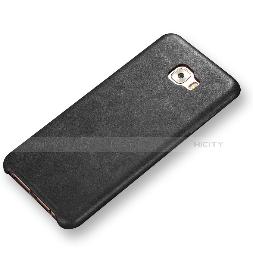 Funda Lujo Cuero Carcasa L01 para Samsung Galaxy C5 Pro C5010 Negro