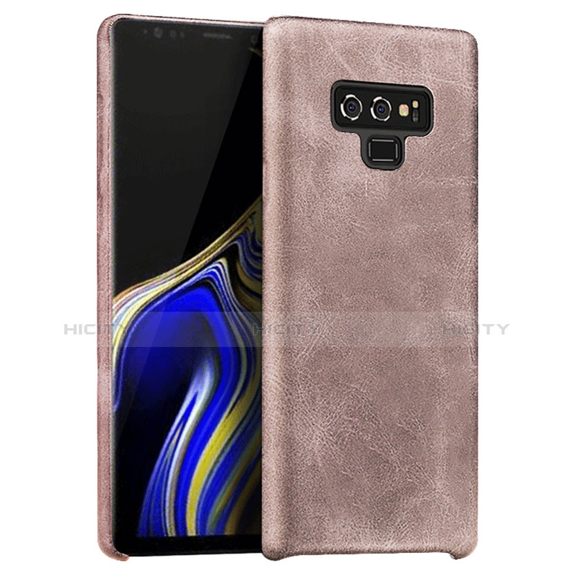 Funda Lujo Cuero Carcasa L01 para Samsung Galaxy Note 9 Oro Rosa