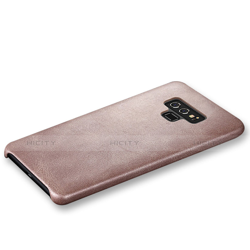 Funda Lujo Cuero Carcasa L01 para Samsung Galaxy Note 9 Oro Rosa