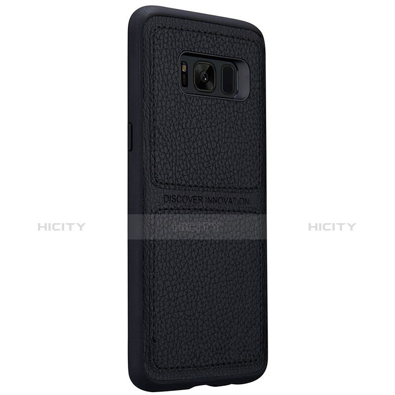 Funda Lujo Cuero Carcasa L01 para Samsung Galaxy S8 Negro