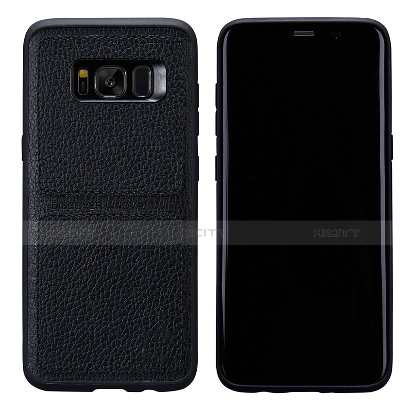 Funda Lujo Cuero Carcasa L01 para Samsung Galaxy S8 Plus Negro