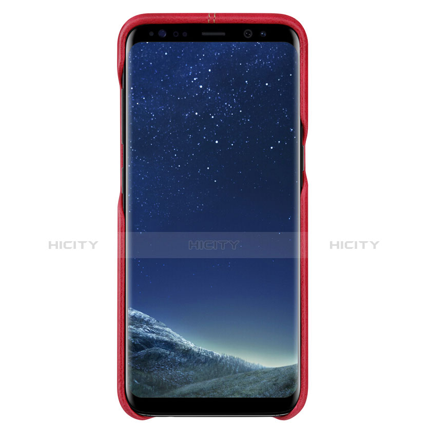 Funda Lujo Cuero Carcasa L01 para Samsung Galaxy S8 Plus Rojo