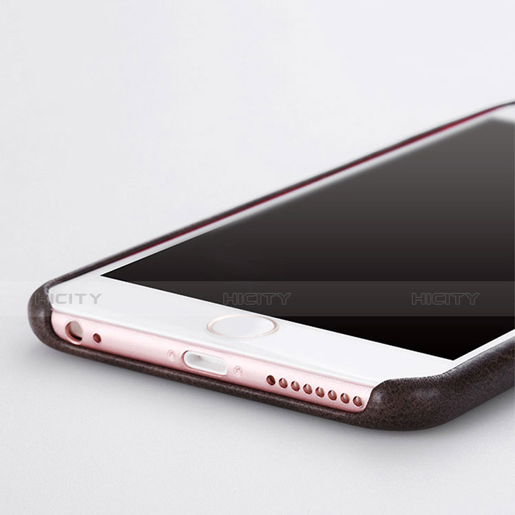 Funda Lujo Cuero Carcasa L02 para Apple iPhone 6S Plus Marron