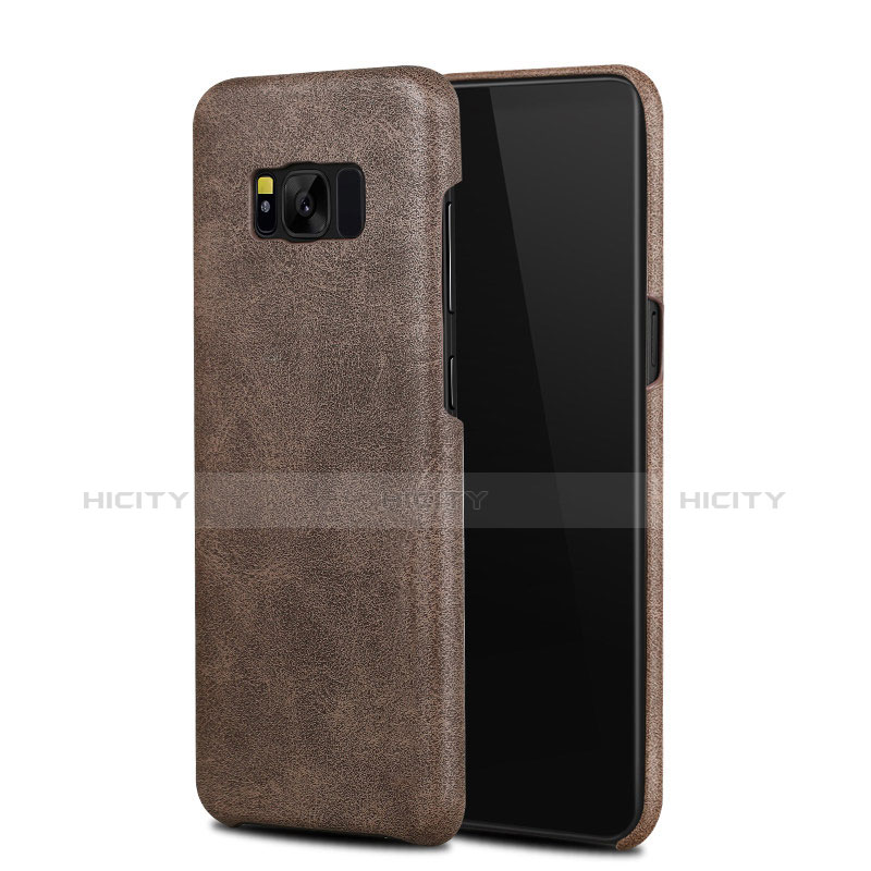 Funda Lujo Cuero Carcasa L02 para Samsung Galaxy S8 Plus Marron