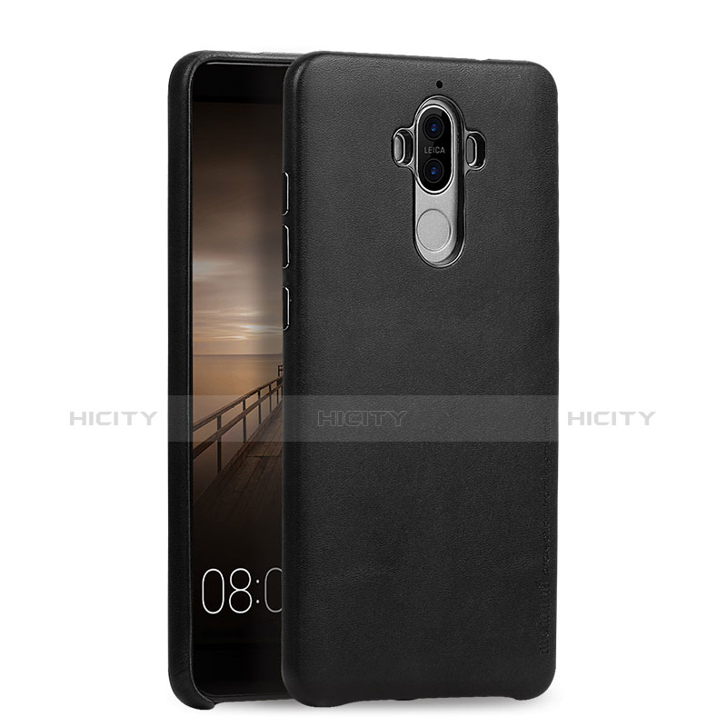 Funda Lujo Cuero Carcasa L03 para Huawei Mate 9 Negro