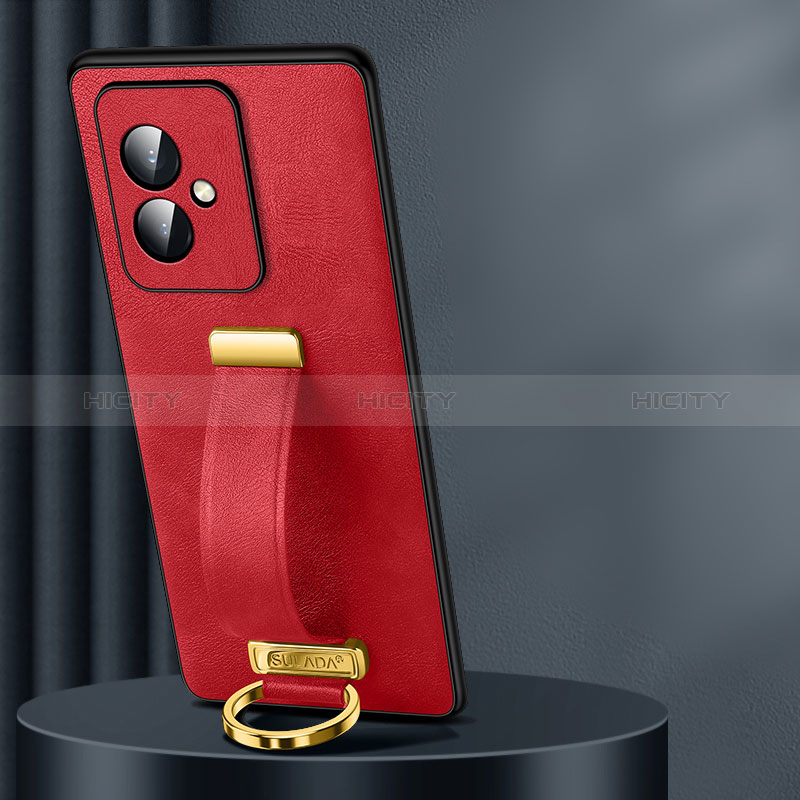 Funda Lujo Cuero Carcasa LD1 para Huawei Honor 100 5G Rojo