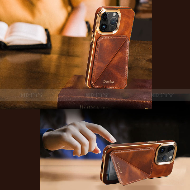 Funda Lujo Cuero Carcasa MT1 para Apple iPhone 14 Pro