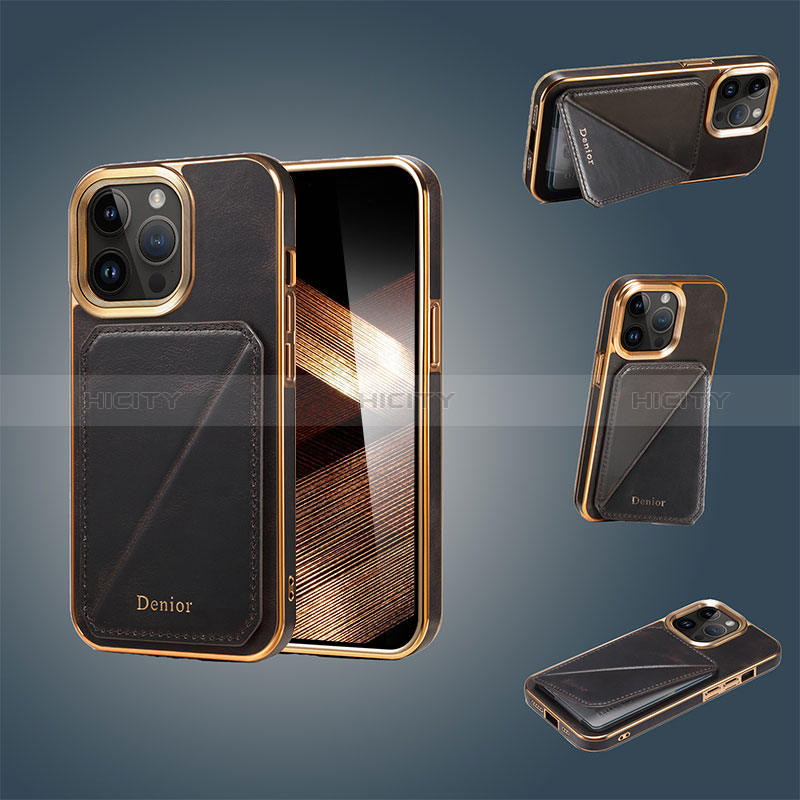 Funda Lujo Cuero Carcasa MT1 para Apple iPhone 14 Pro