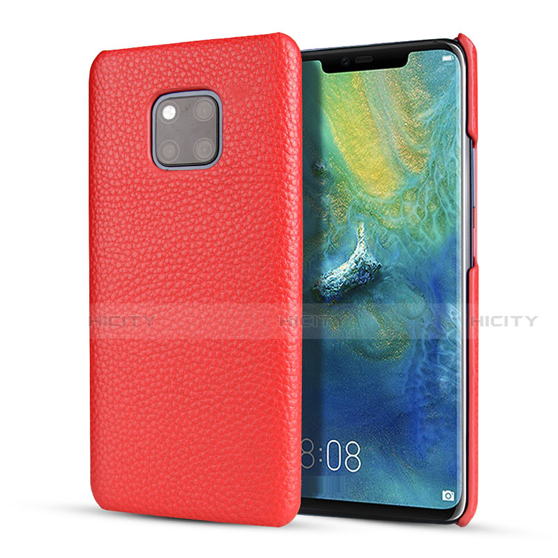 Funda Lujo Cuero Carcasa P01 para Huawei Mate 20 Pro