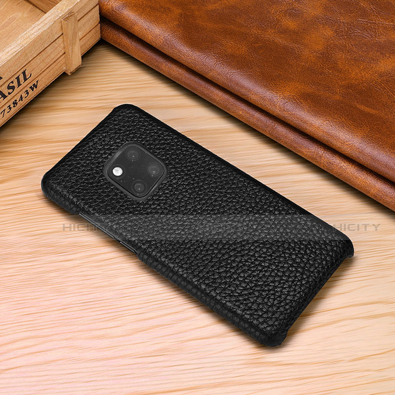 Funda Lujo Cuero Carcasa P01 para Huawei Mate 20 Pro