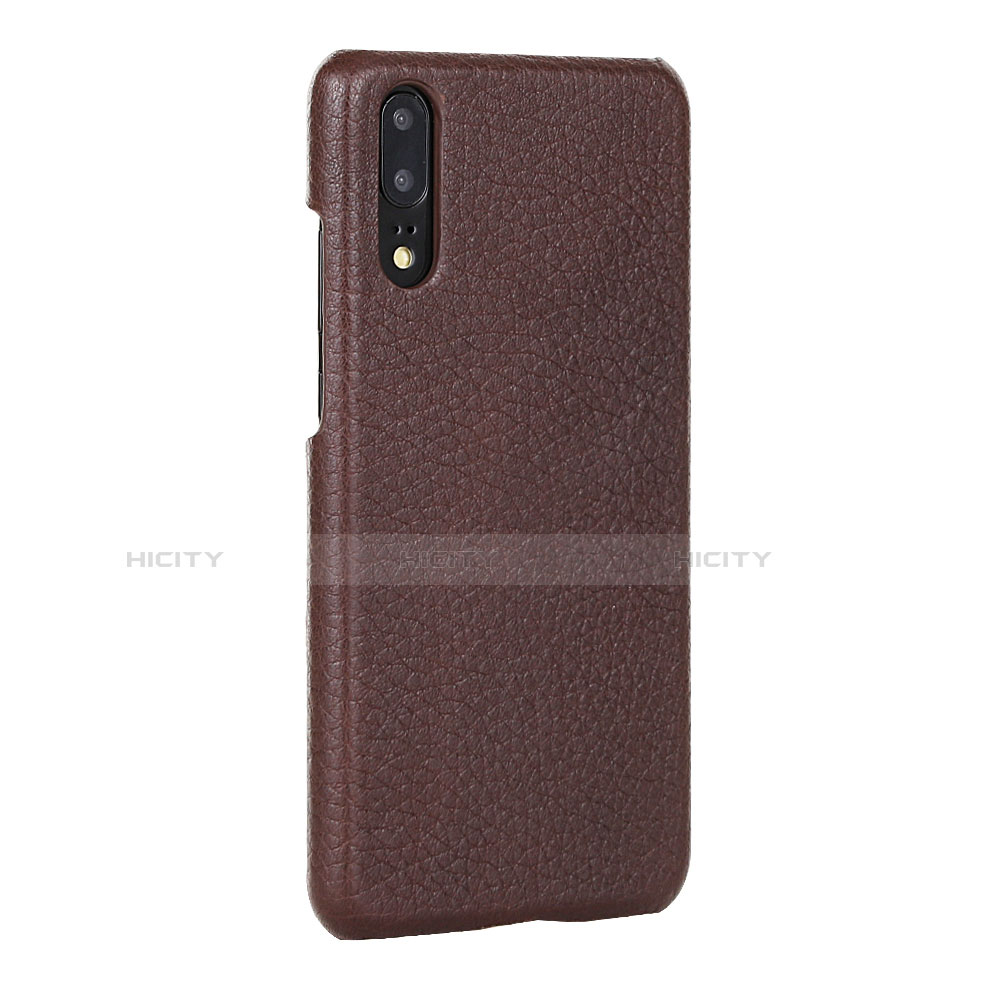 Funda Lujo Cuero Carcasa P01 para Huawei P20