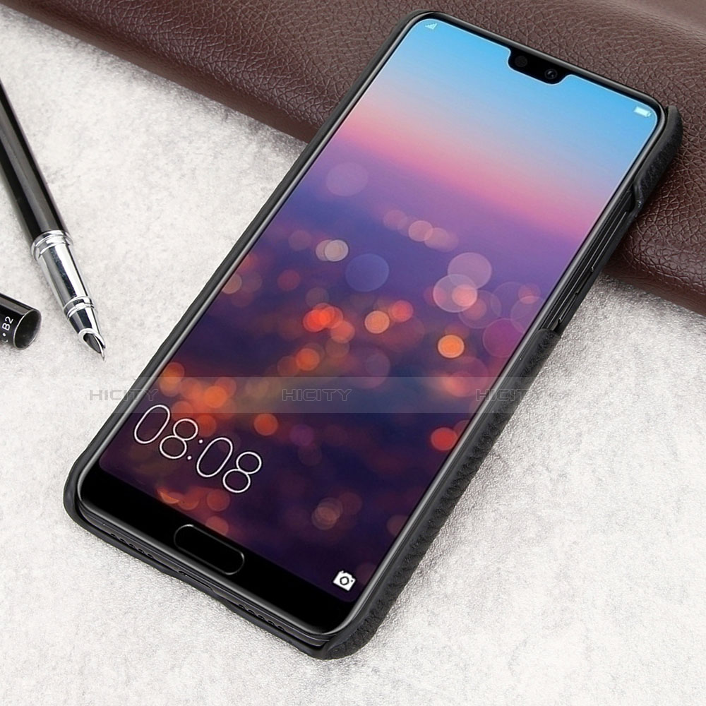 Funda Lujo Cuero Carcasa P01 para Huawei P20