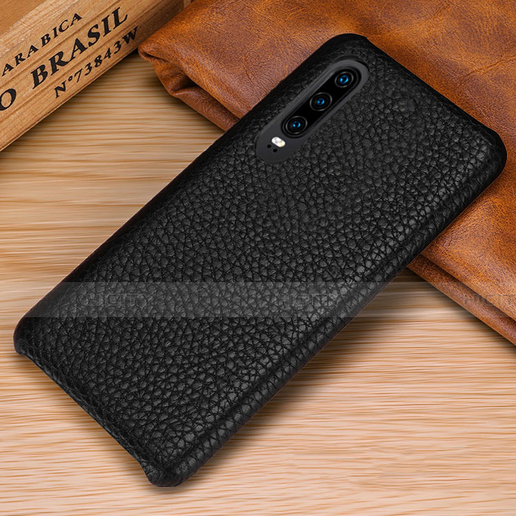 Funda Lujo Cuero Carcasa P01 para Huawei P30