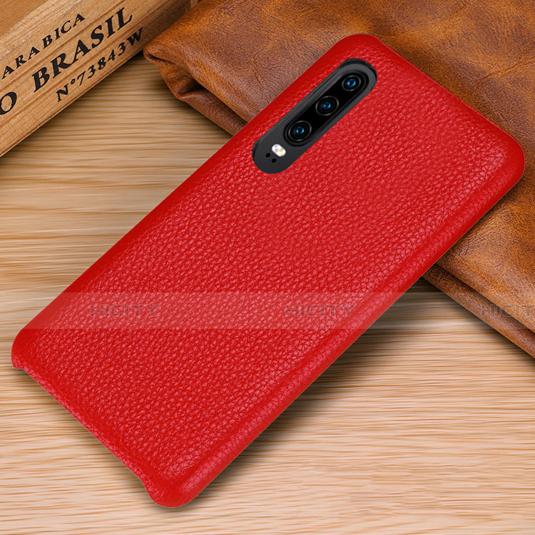 Funda Lujo Cuero Carcasa P01 para Huawei P30