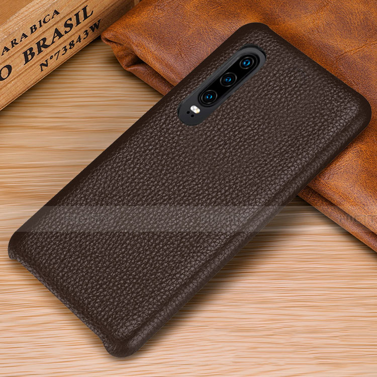 Funda Lujo Cuero Carcasa P01 para Huawei P30