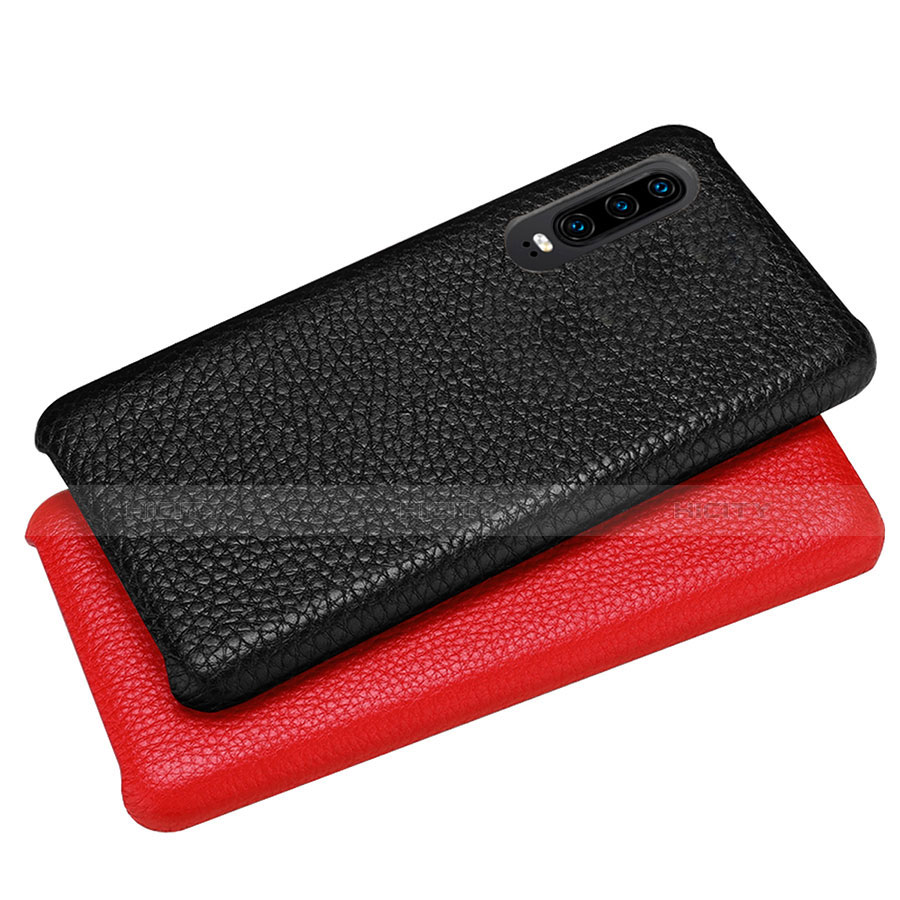 Funda Lujo Cuero Carcasa P01 para Huawei P30