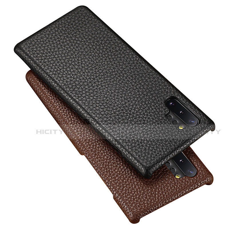 Funda Lujo Cuero Carcasa P01 para Samsung Galaxy Note 10 Plus 5G