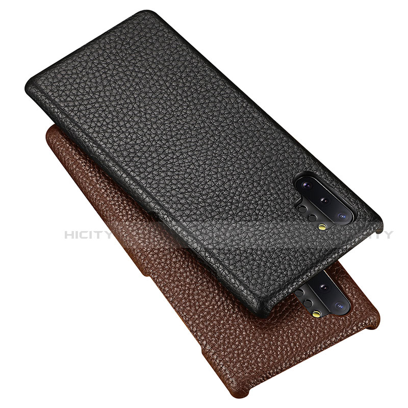 Funda Lujo Cuero Carcasa P01 para Samsung Galaxy Note 10 Plus