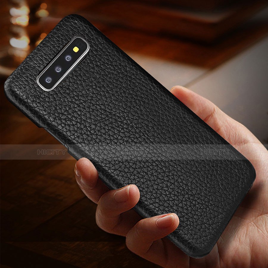 Funda Lujo Cuero Carcasa P01 para Samsung Galaxy S10 Plus