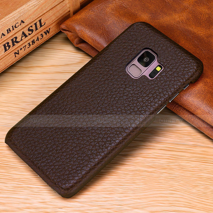 Funda Lujo Cuero Carcasa P01 para Samsung Galaxy S9