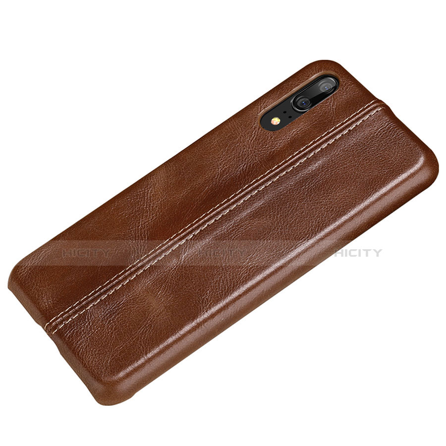 Funda Lujo Cuero Carcasa P02 para Huawei P20