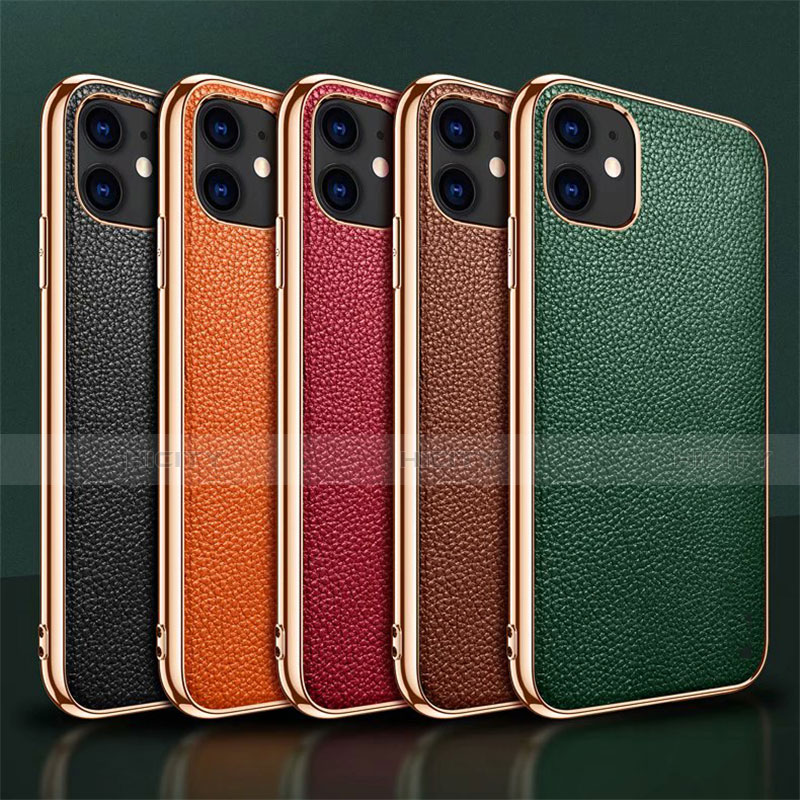 Funda Lujo Cuero Carcasa para Apple iPhone 12