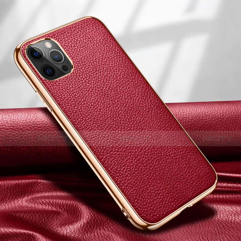 Funda Lujo Cuero Carcasa para Apple iPhone 12 Pro