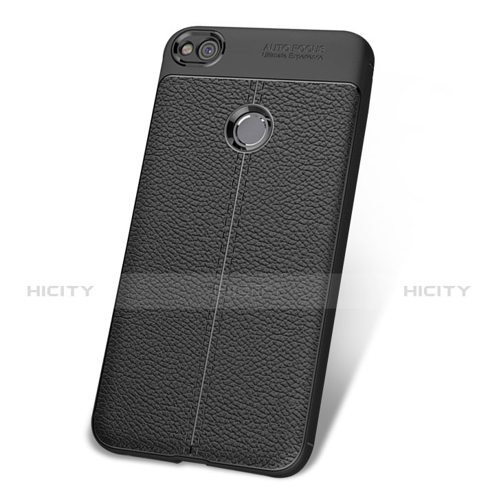 Funda Lujo Cuero Carcasa para Huawei GR3 (2017) Negro