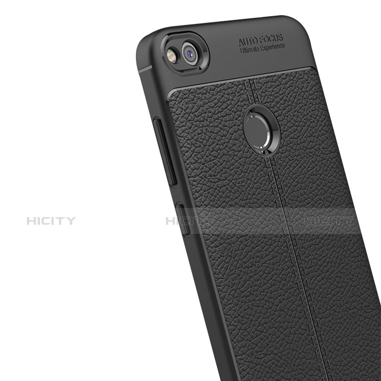 Funda Lujo Cuero Carcasa para Huawei GR3 (2017) Negro