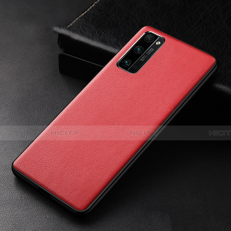 Funda Lujo Cuero Carcasa para Huawei Honor 30 Pro+ Plus Rojo