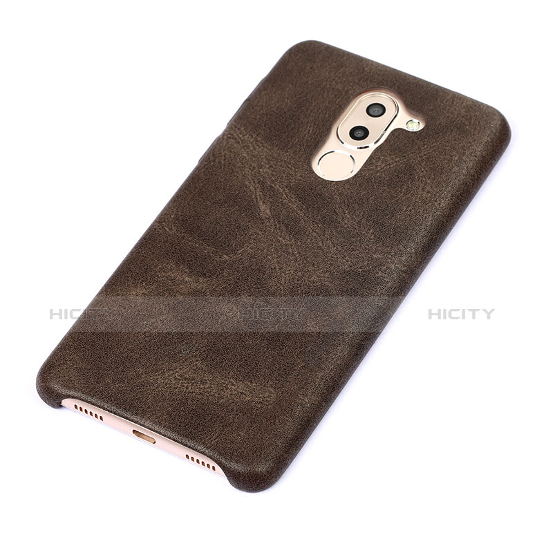 Funda Lujo Cuero Carcasa para Huawei Honor 6X Marron