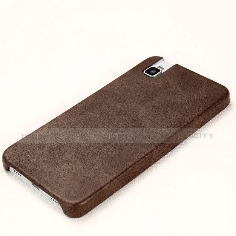 Funda Lujo Cuero Carcasa para Huawei Honor 7i shot X Marron