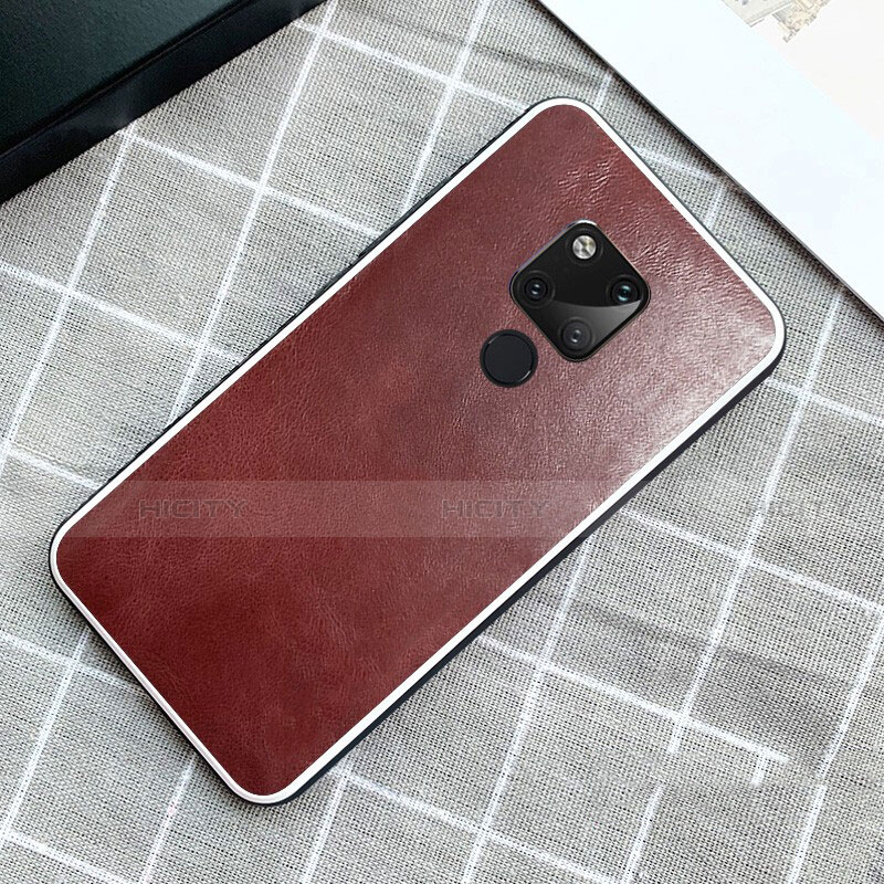 Funda Lujo Cuero Carcasa para Huawei Mate 20 Marron