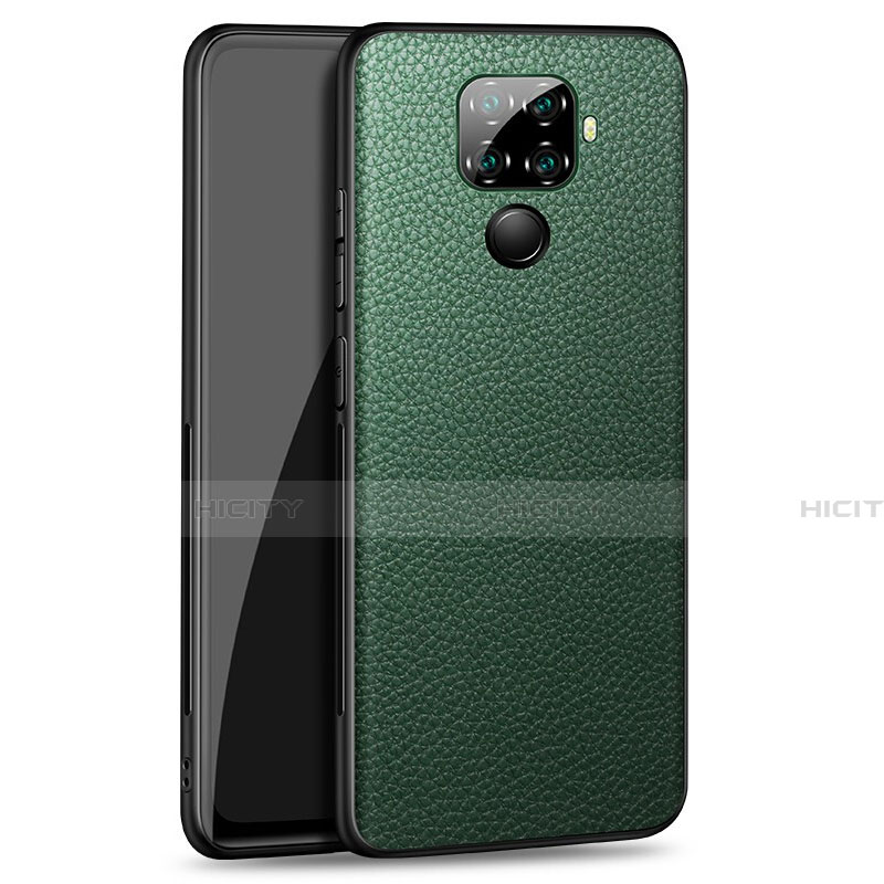 Funda Lujo Cuero Carcasa para Huawei Mate 30 Lite Verde