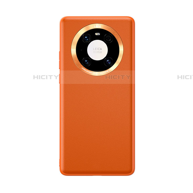 Funda Lujo Cuero Carcasa para Huawei Mate 40E Pro 5G Naranja