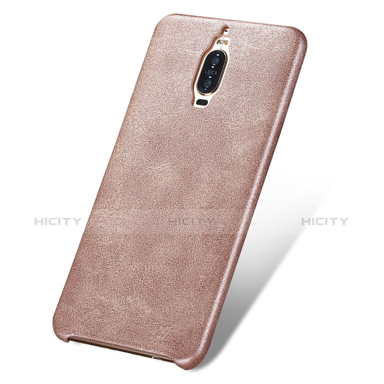 Funda Lujo Cuero Carcasa para Huawei Mate 9 Pro Oro