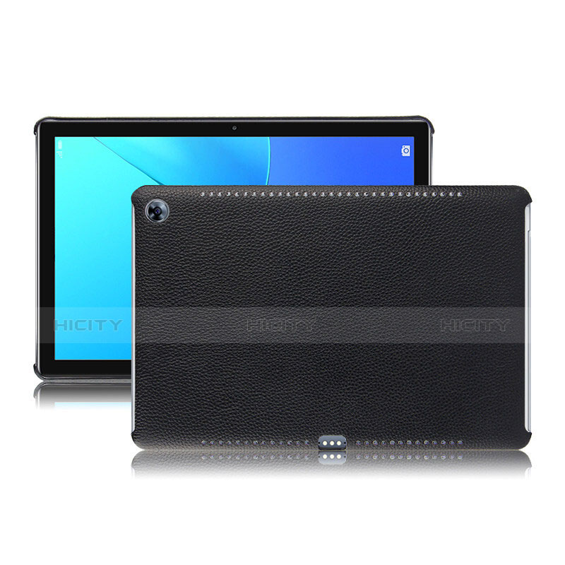 Funda Lujo Cuero Carcasa para Huawei MediaPad M5 10.8 Negro