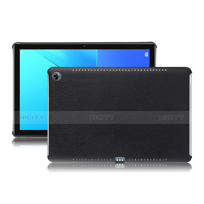 Funda Lujo Cuero Carcasa para Huawei MediaPad M5 Pro 10.8 Negro