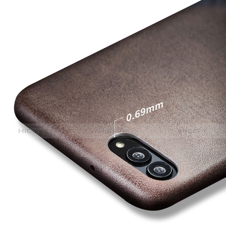 Funda Lujo Cuero Carcasa para Huawei Nova 2S Marron