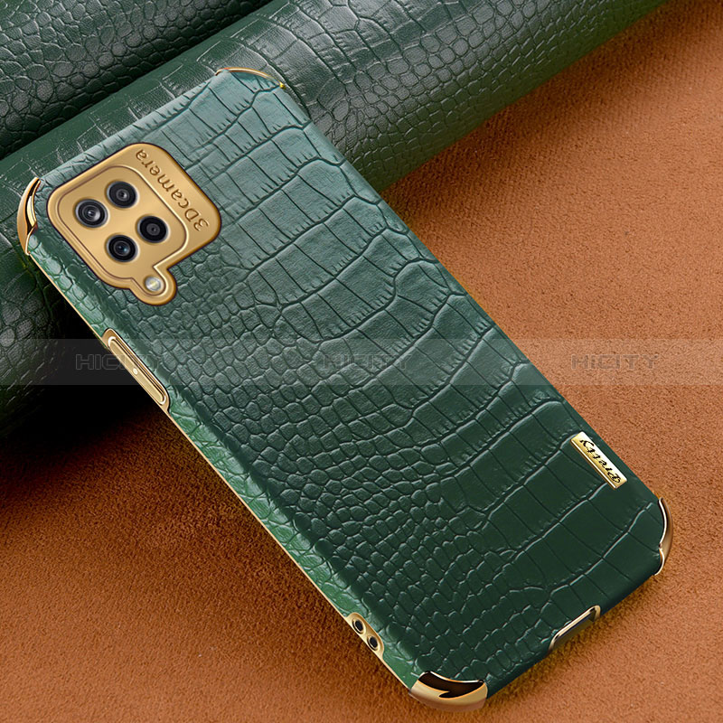 Funda Lujo Cuero Carcasa para Samsung Galaxy A12 Nacho Verde