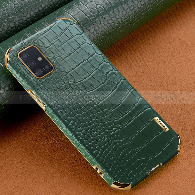 Funda Lujo Cuero Carcasa para Samsung Galaxy A51 4G Verde