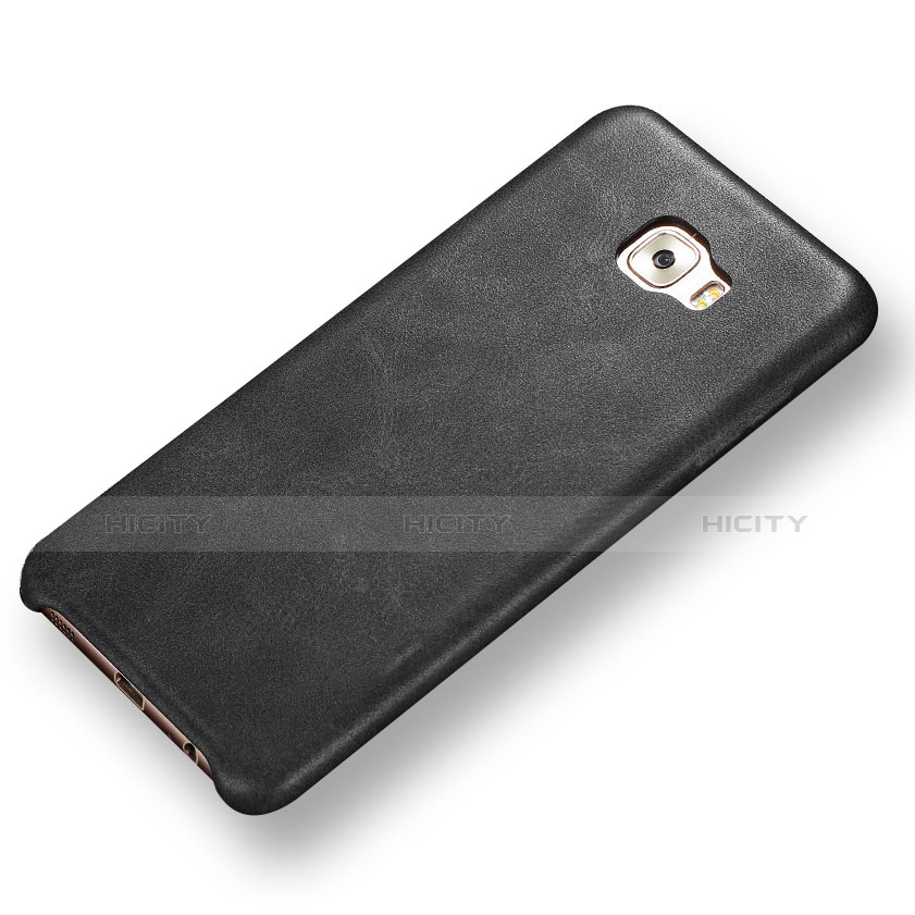 Funda Lujo Cuero Carcasa para Samsung Galaxy C5 Pro C5010 Negro