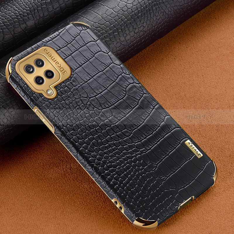 Funda Lujo Cuero Carcasa para Samsung Galaxy M12 Negro