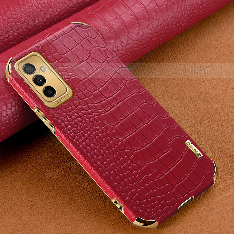 Funda Lujo Cuero Carcasa para Samsung Galaxy M23 5G Rojo
