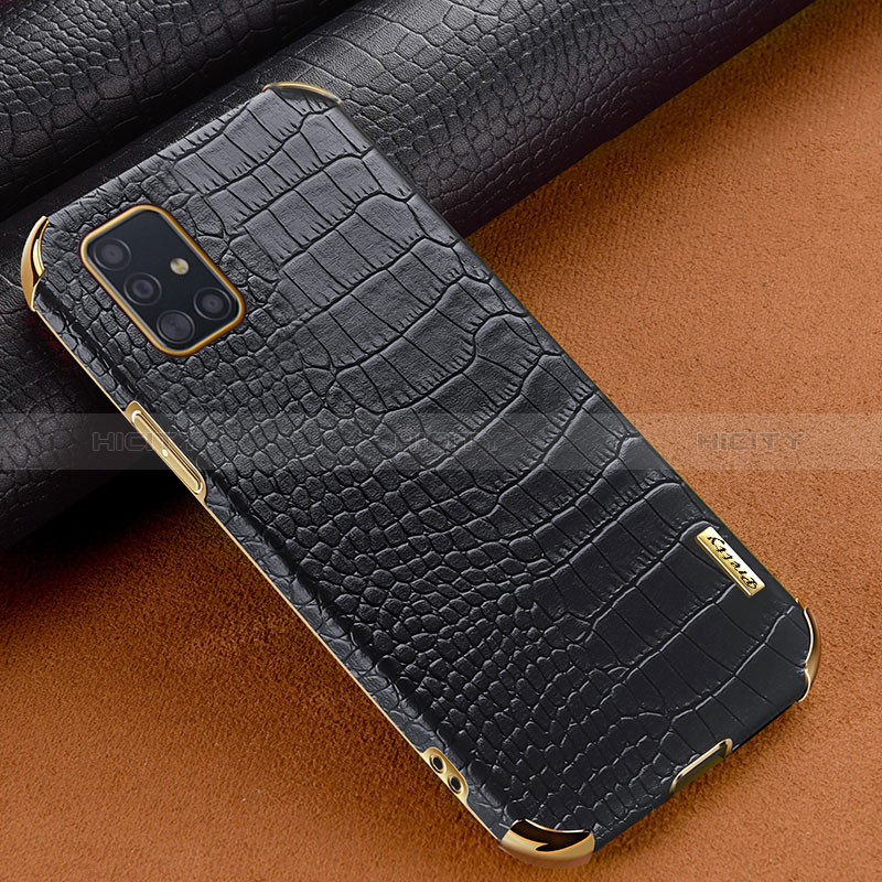 Funda Lujo Cuero Carcasa para Samsung Galaxy M40S Negro