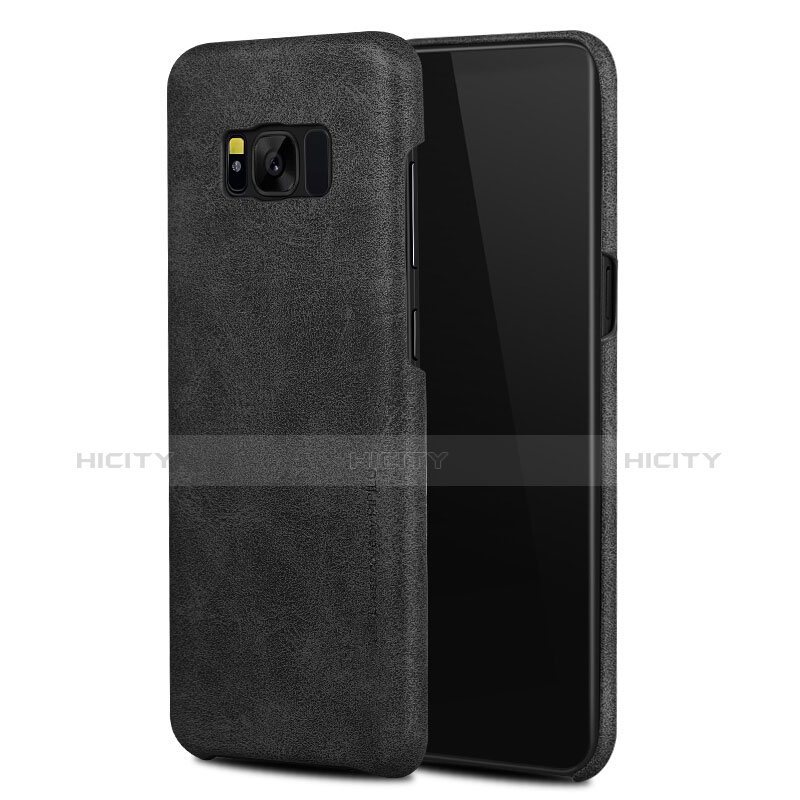 Funda Lujo Cuero Carcasa para Samsung Galaxy S8 Negro