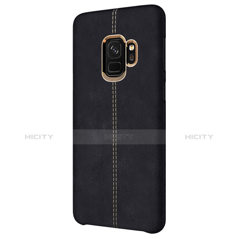 Funda Lujo Cuero Carcasa para Samsung Galaxy S9 Negro