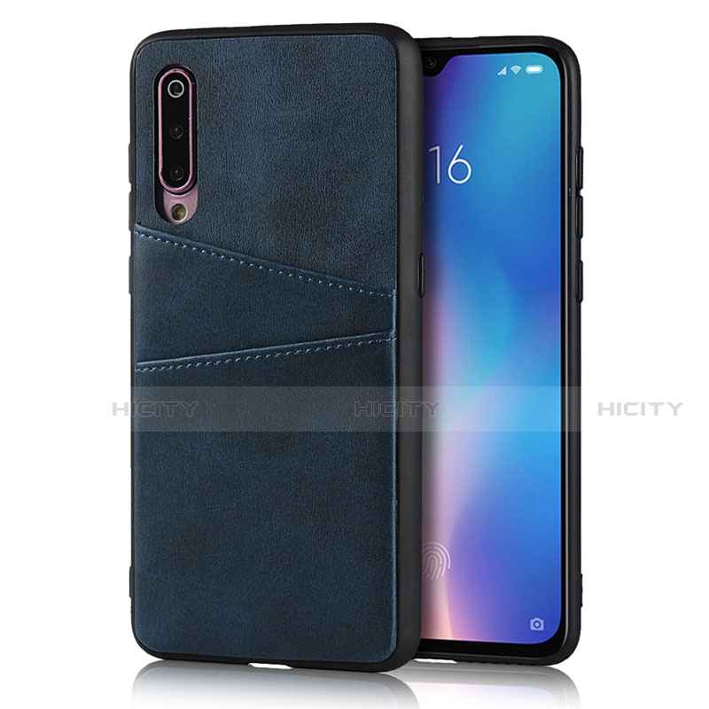 Funda Lujo Cuero Carcasa para Xiaomi Mi 9 Pro 5G Azul