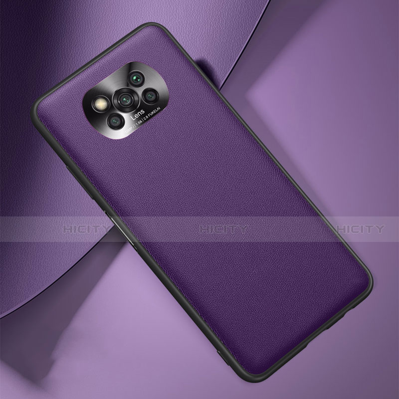 Funda Lujo Cuero Carcasa para Xiaomi Poco X3